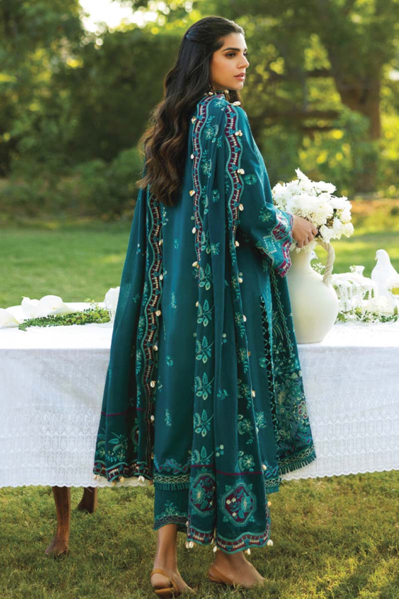 Sadaf Fawad Khan Siraa Luxury Lawn – KOI - D8 B