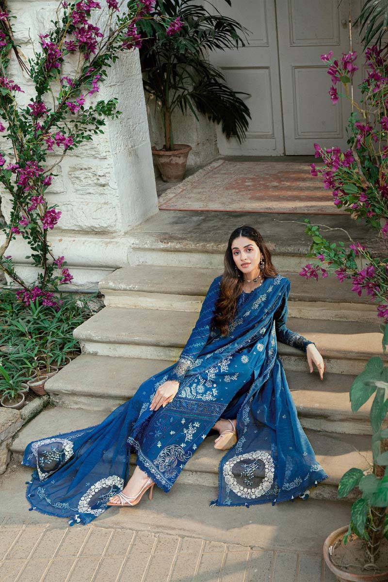 Qalamkar Luxury Lawn Eid Edit SB-11 Noray