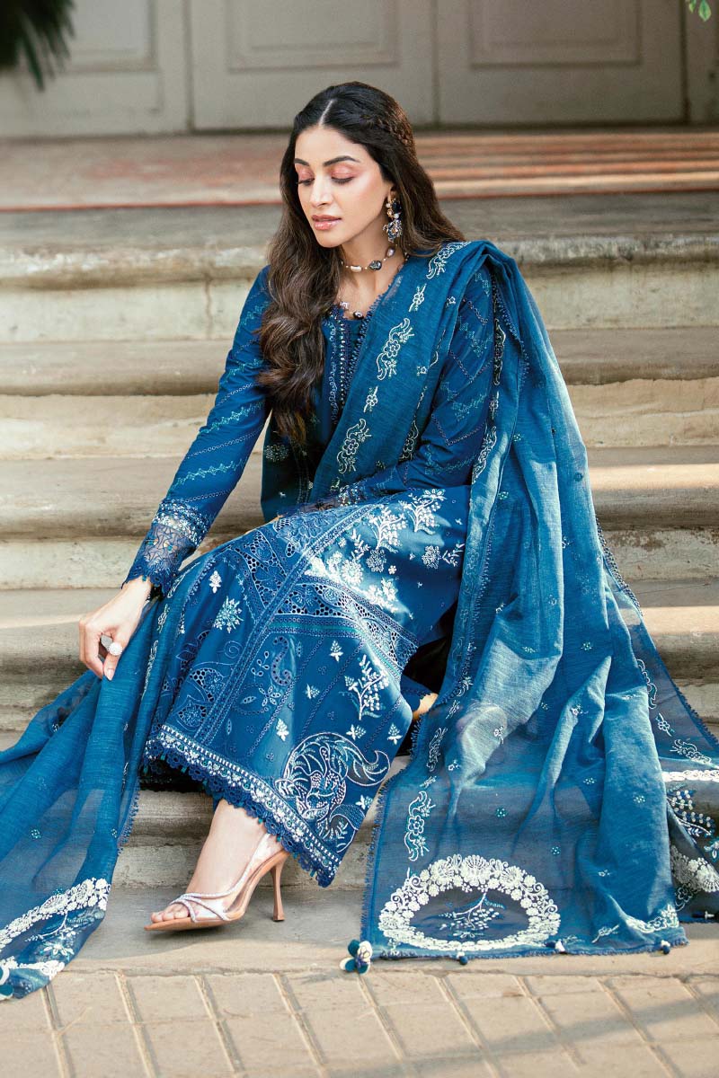 Qalamkar Luxury Lawn Eid Edit SB-11 Noray
