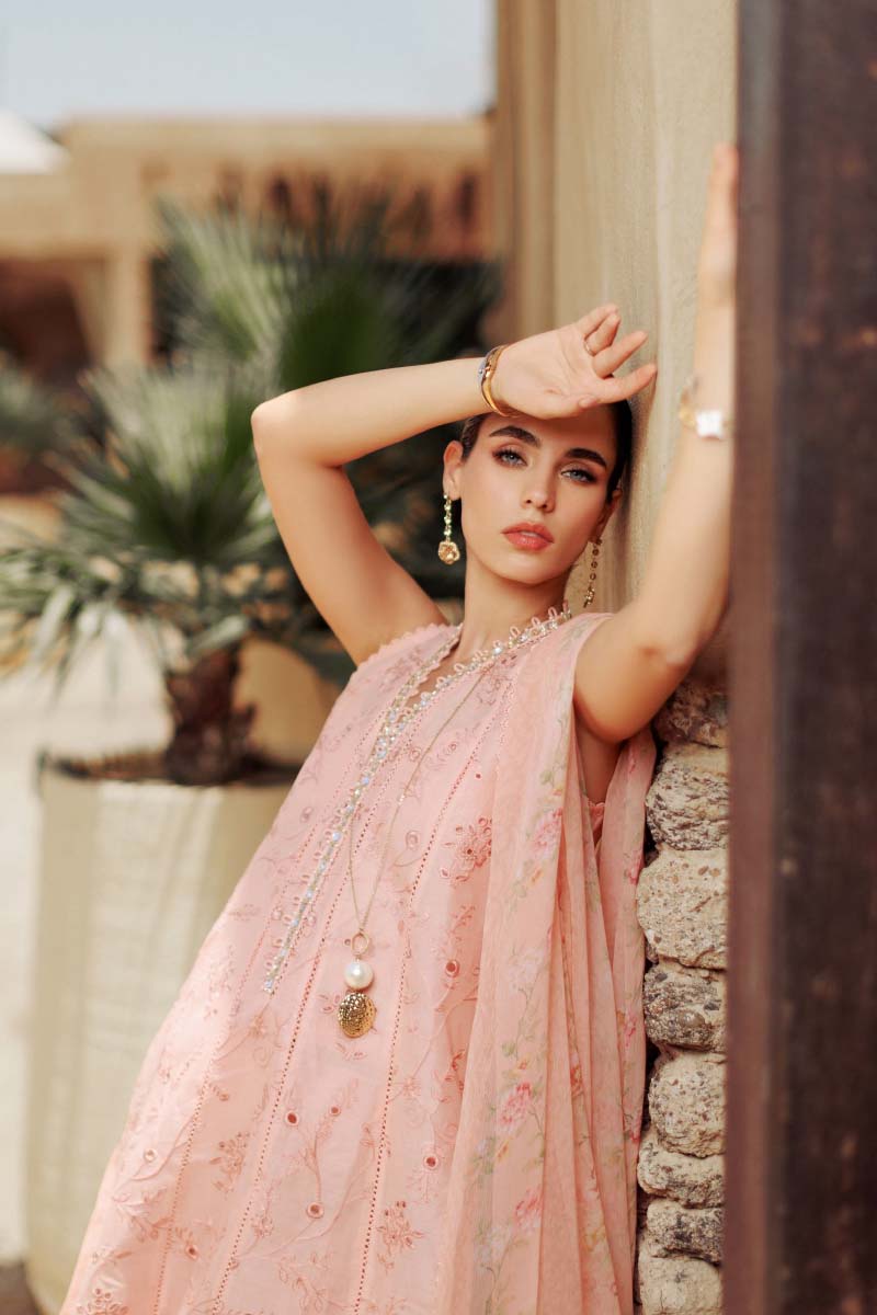 NOOR BY SAADIA ASAD - EID HANDWORK LASERKARI LAWN D10