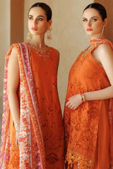 NOOR BY SAADIA ASAD - EID HANDWORK LASERKARI LAWN D11