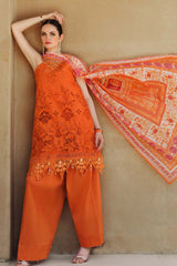 NOOR BY SAADIA ASAD - EID HANDWORK LASERKARI LAWN D11
