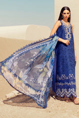 NOOR BY SAADIA ASAD - EID HANDWORK LASERKARI LAWN D12