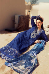 NOOR BY SAADIA ASAD - EID HANDWORK LASERKARI LAWN D12