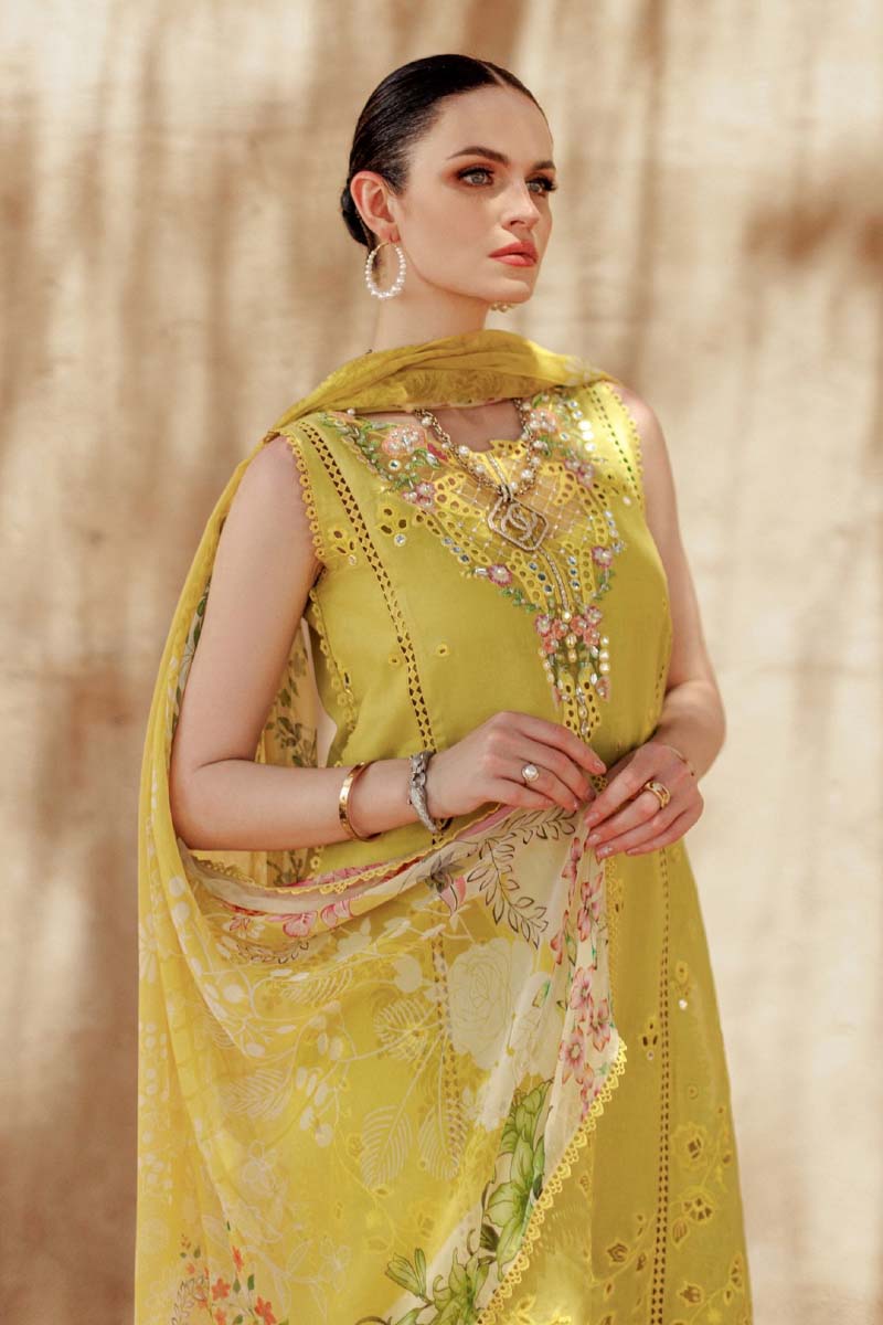 NOOR BY SAADIA ASAD - EID HANDWORK LASERKARI LAWN D1