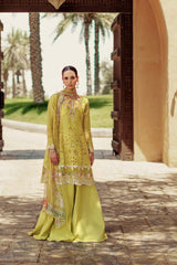 NOOR BY SAADIA ASAD - EID HANDWORK LASERKARI LAWN D1