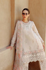 NOOR BY SAADIA ASAD - EID HANDWORK LASERKARI LAWN D2