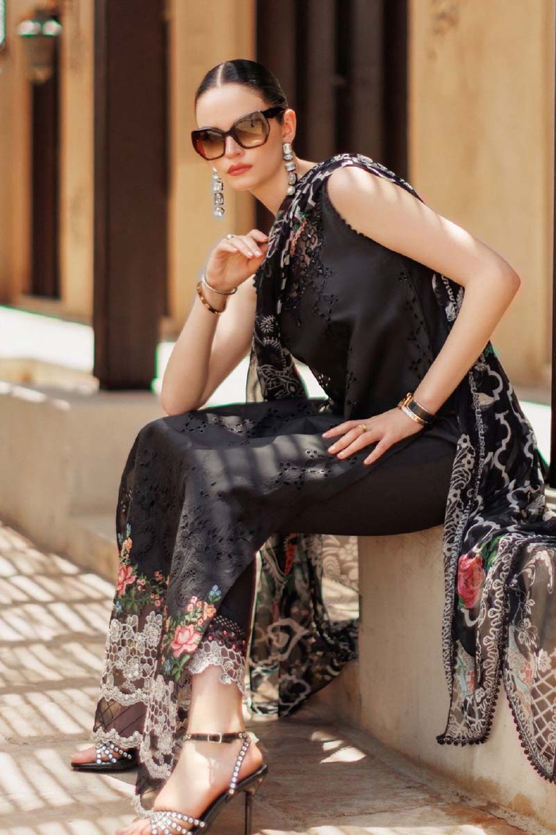 NOOR BY SAADIA ASAD - EID HANDWORK LASERKARI LAWN D6