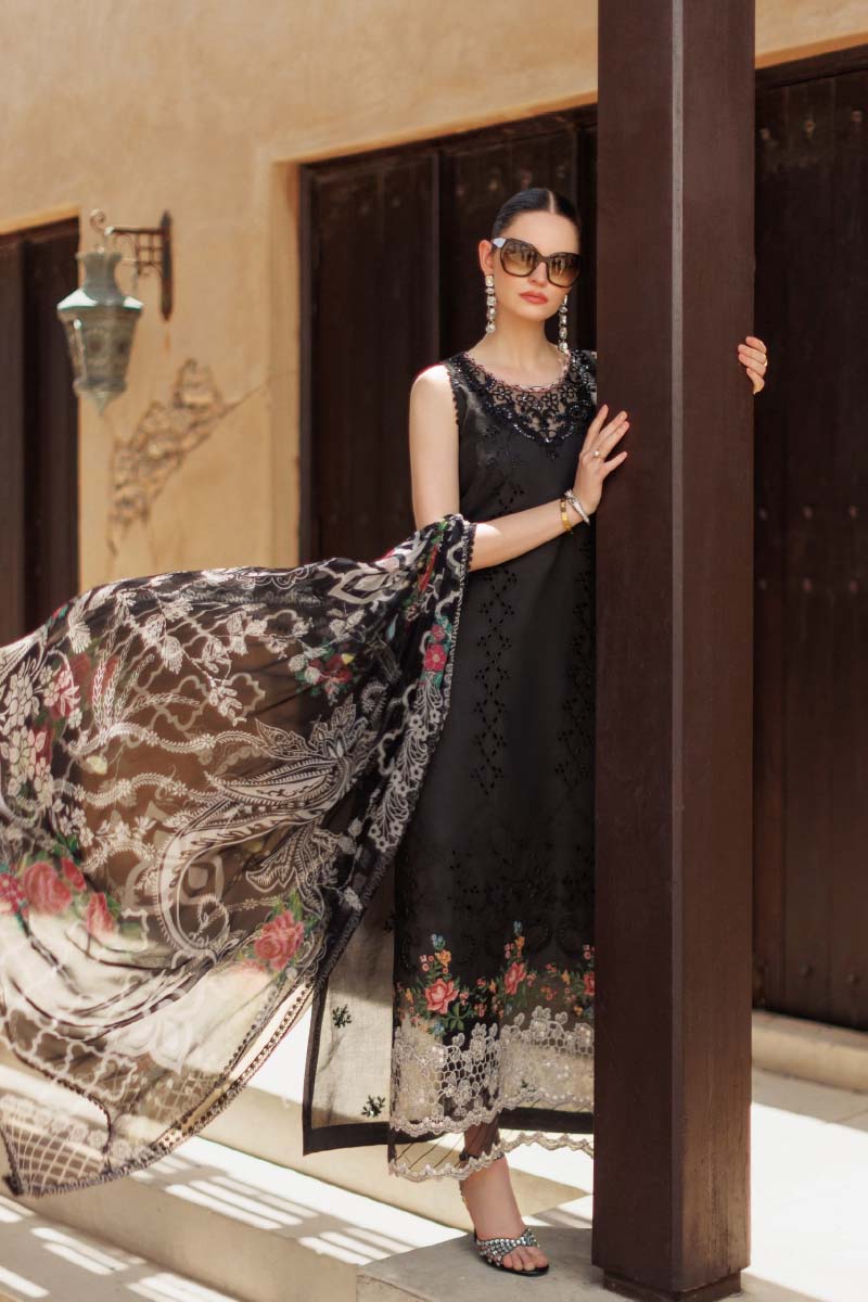 NOOR BY SAADIA ASAD - EID HANDWORK LASERKARI LAWN D6