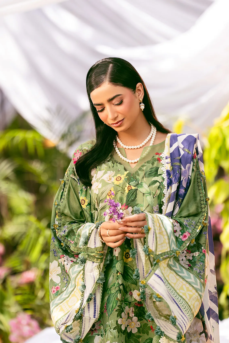 ELAF PREMIUM PRINTS LAWN COLLECTION '25Green Eden EPS-1B