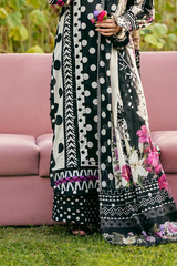 ELAF PREMIUM PRINTS LAWN COLLECTION '25 Mystic Noir EPS-2B