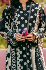 ELAF PREMIUM PRINTS LAWN COLLECTION '25 Mystic Noir EPS-2B