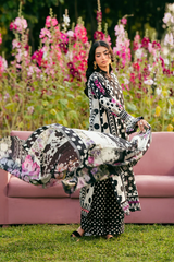 ELAF PREMIUM PRINTS LAWN COLLECTION '25 Mystic Noir EPS-2B