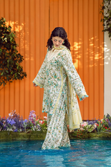 ELAF PREMIUM PRINTS LAWN COLLECTION '25 Ivory Whispers EPS-3A