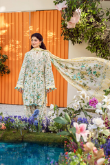 ELAF PREMIUM PRINTS LAWN COLLECTION '25 Ivory Whispers EPS-3A