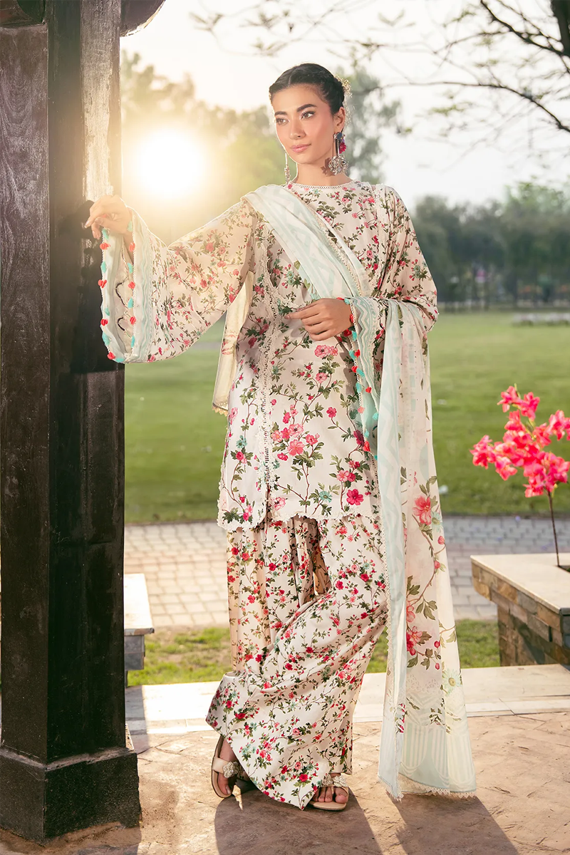 ELAF PREMIUM PRINTS LAWN COLLECTION '25Day Bloom EPS-3B