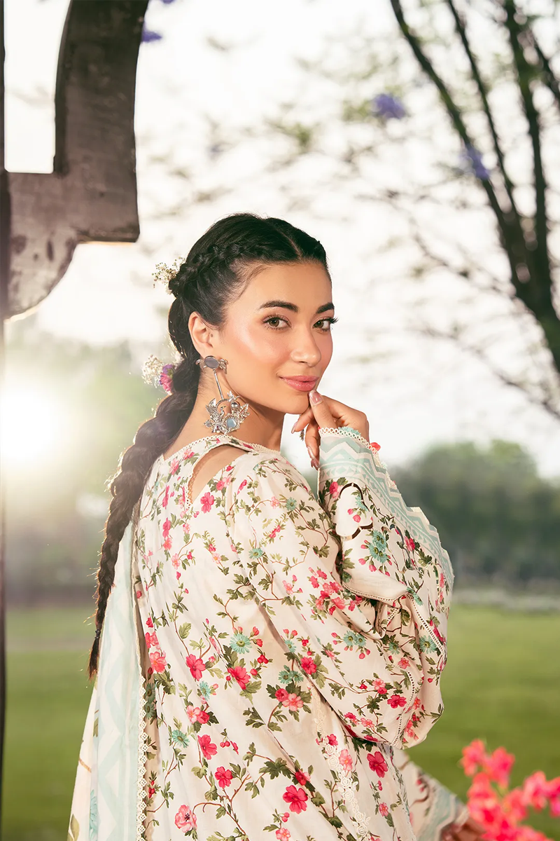 ELAF PREMIUM PRINTS LAWN COLLECTION '25Day Bloom EPS-3B