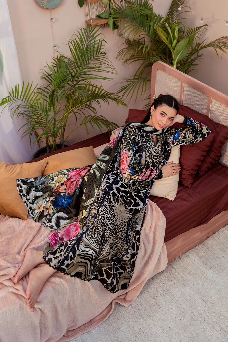 ELAF PREMIUM PRINTS LAWN COLLECTION '25Noir Essence EPS-4B