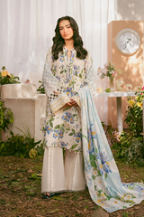 ELAF PREMIUM PRINTS LAWN COLLECTION '25Ivory Petals EPS-6A
