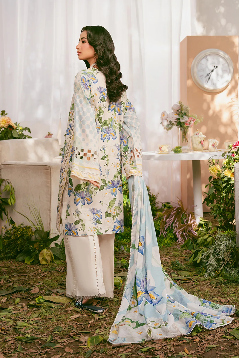 ELAF PREMIUM PRINTS LAWN COLLECTION '25Ivory Petals EPS-6A