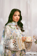 ELAF PREMIUM PRINTS LAWN COLLECTION '25Ivory Petals EPS-6A