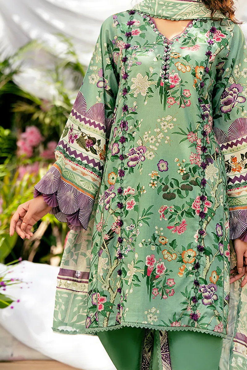 ELAF PREMIUM PRINTS LAWN COLLECTION '25 Minted Dream EPS-8A
