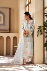 Maryam Hussain Luxury Lawn' 25 Ocean