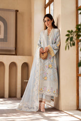 Maryam Hussain Luxury Lawn' 25 Ocean