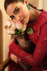 Maryam Hussain Luxury Lawn' 25 Berry