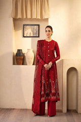 Maryam Hussain Luxury Lawn' 25 Berry