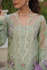 Manara Unstitched 3 Piece Luxury Emb Lawn Collection'2024 ML-03 AMALIA