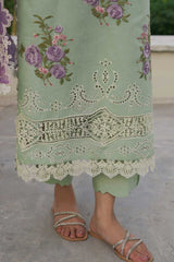 Manara Unstitched 3 Piece Luxury Emb Lawn Collection'2024 ML-03 AMALIA