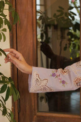 Manara Unstitched 3 Piece Luxury Emb Lawn Collection'2024 ML-04 LILIA