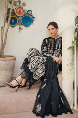 Manara Unstitched 3 Piece Luxury Emb Lawn Collection'2024 ML-07 PEARL