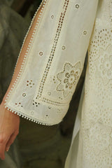 Manara Unstitched 3 Piece Luxury Emb Lawn Collection'2024 ML-09 MOTIA