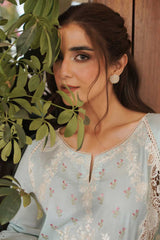Manara Unstitched 3 Piece Luxury Emb Lawn Collection'2024 ML-10 PARISHAY
